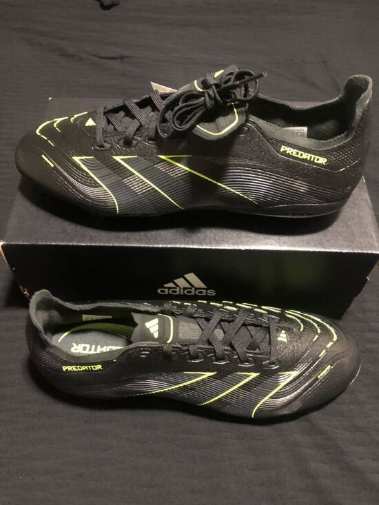 Adidas Predator League FT FG/MG Soccer Cleats Men, Size 10.5 BLACK CARBON JI1118
